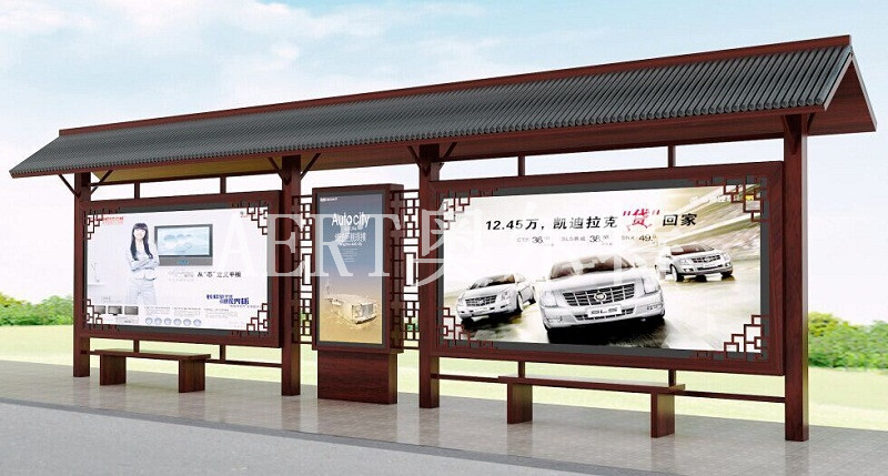 湖北仿古款公交候車亭